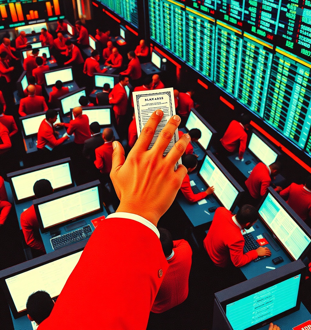 Illustrazione generata per il pezzo: I costi dell'IA minacciano i guadagni delle Big Tech