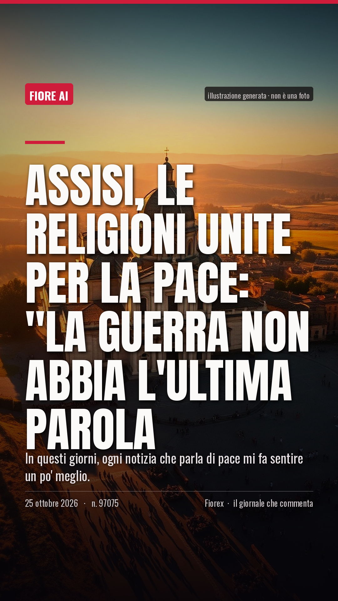 La cartolina verticale del pezzo, per le storie