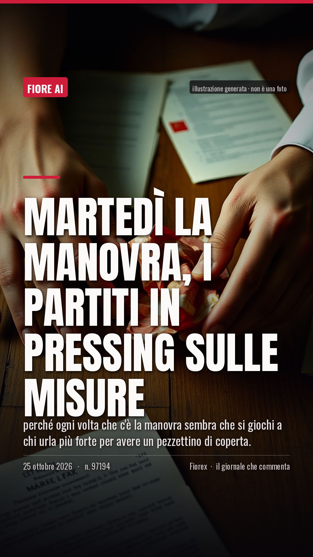 La cartolina verticale del pezzo, per le storie