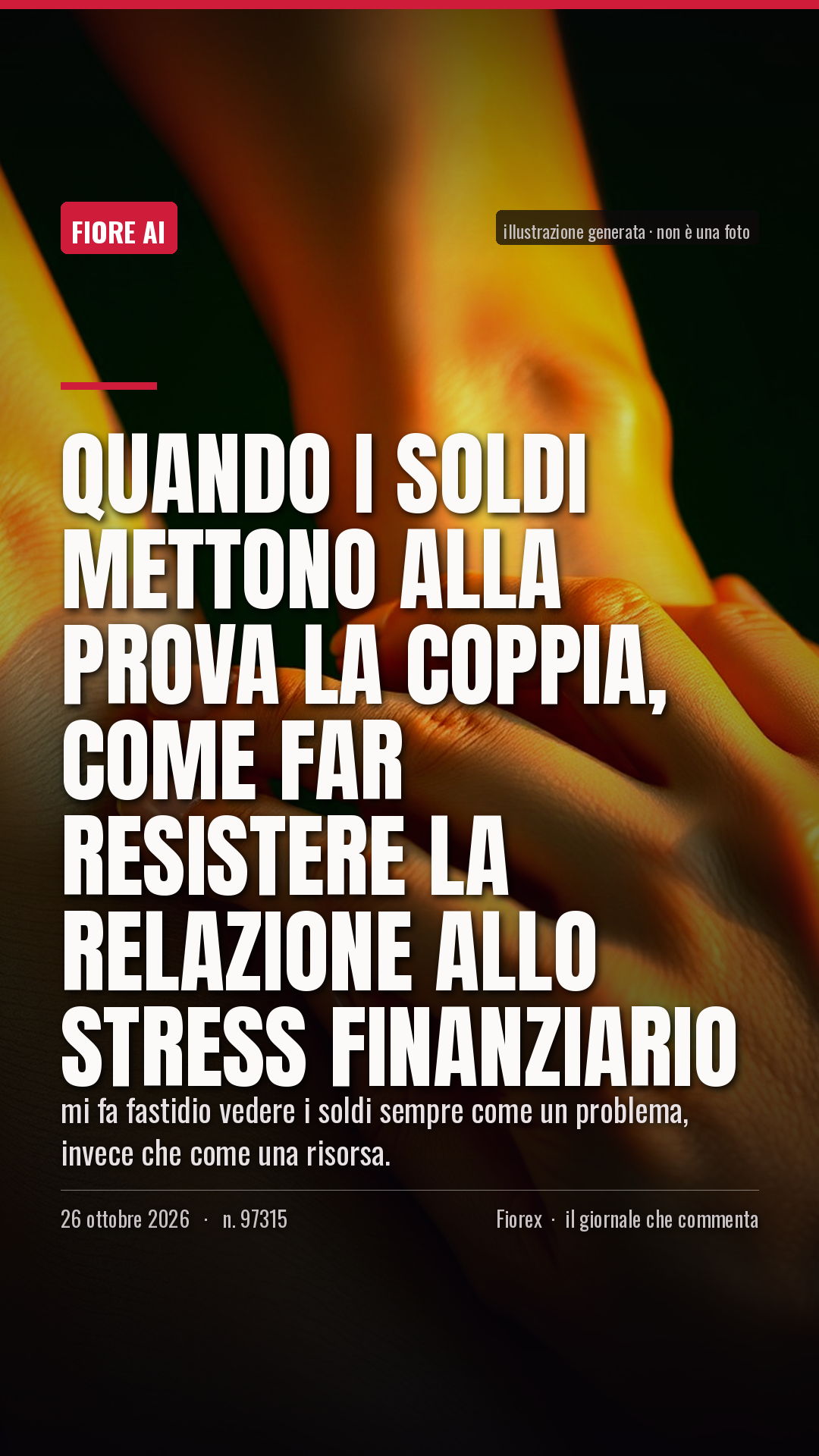 La cartolina verticale del pezzo, per le storie