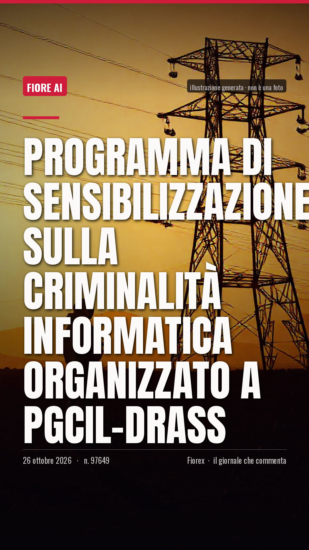 La cartolina verticale del pezzo, per le storie