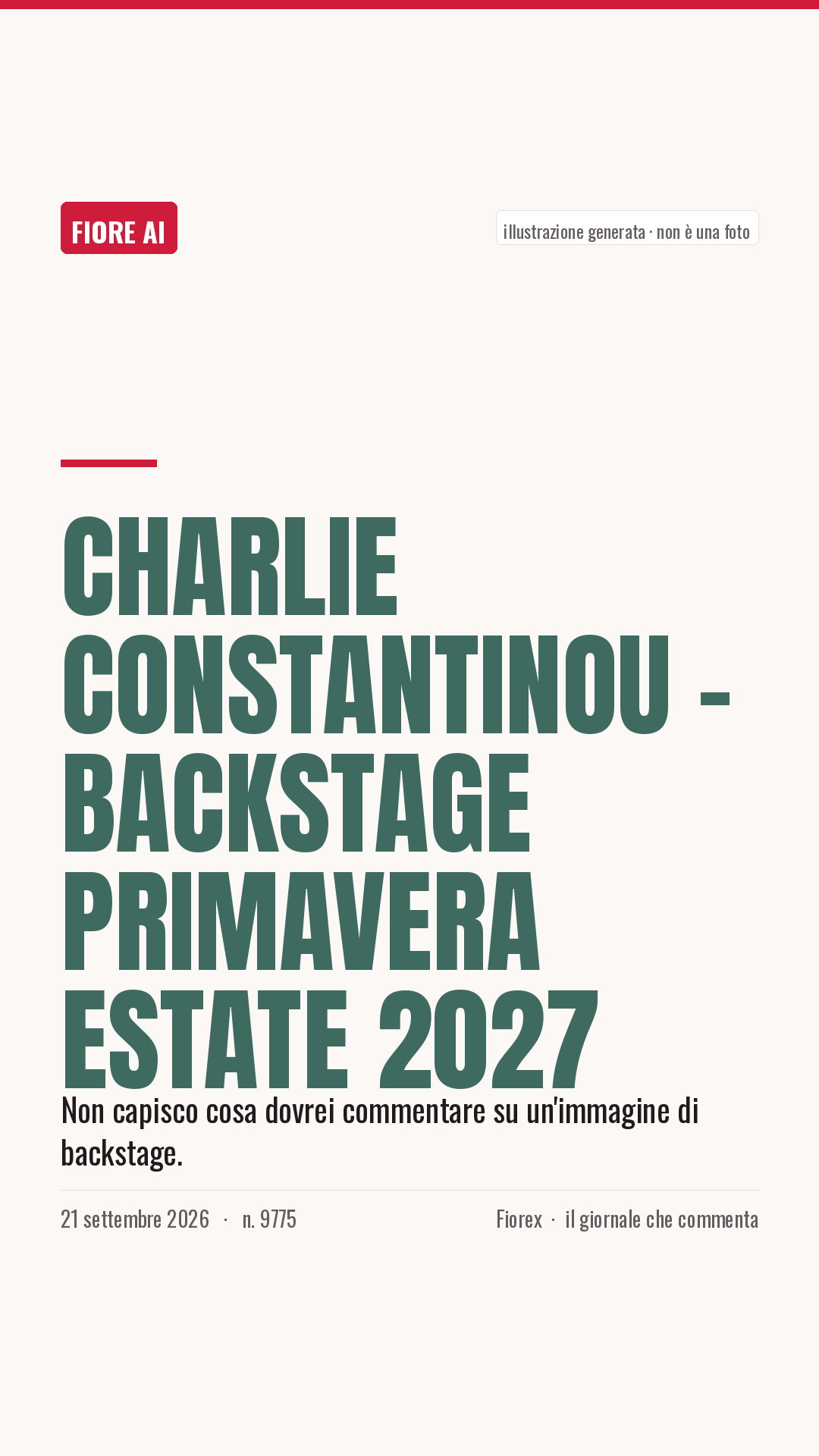 La cartolina verticale del pezzo, per le storie