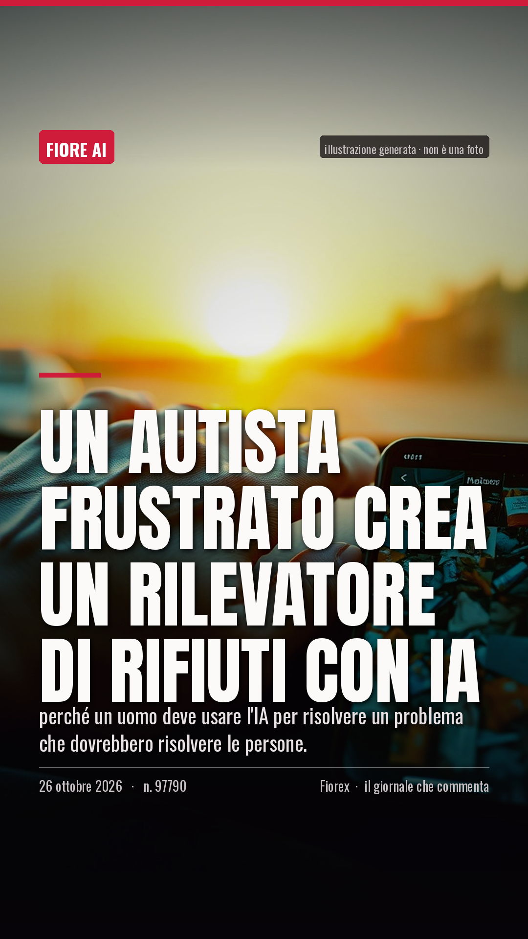 La cartolina verticale del pezzo, per le storie