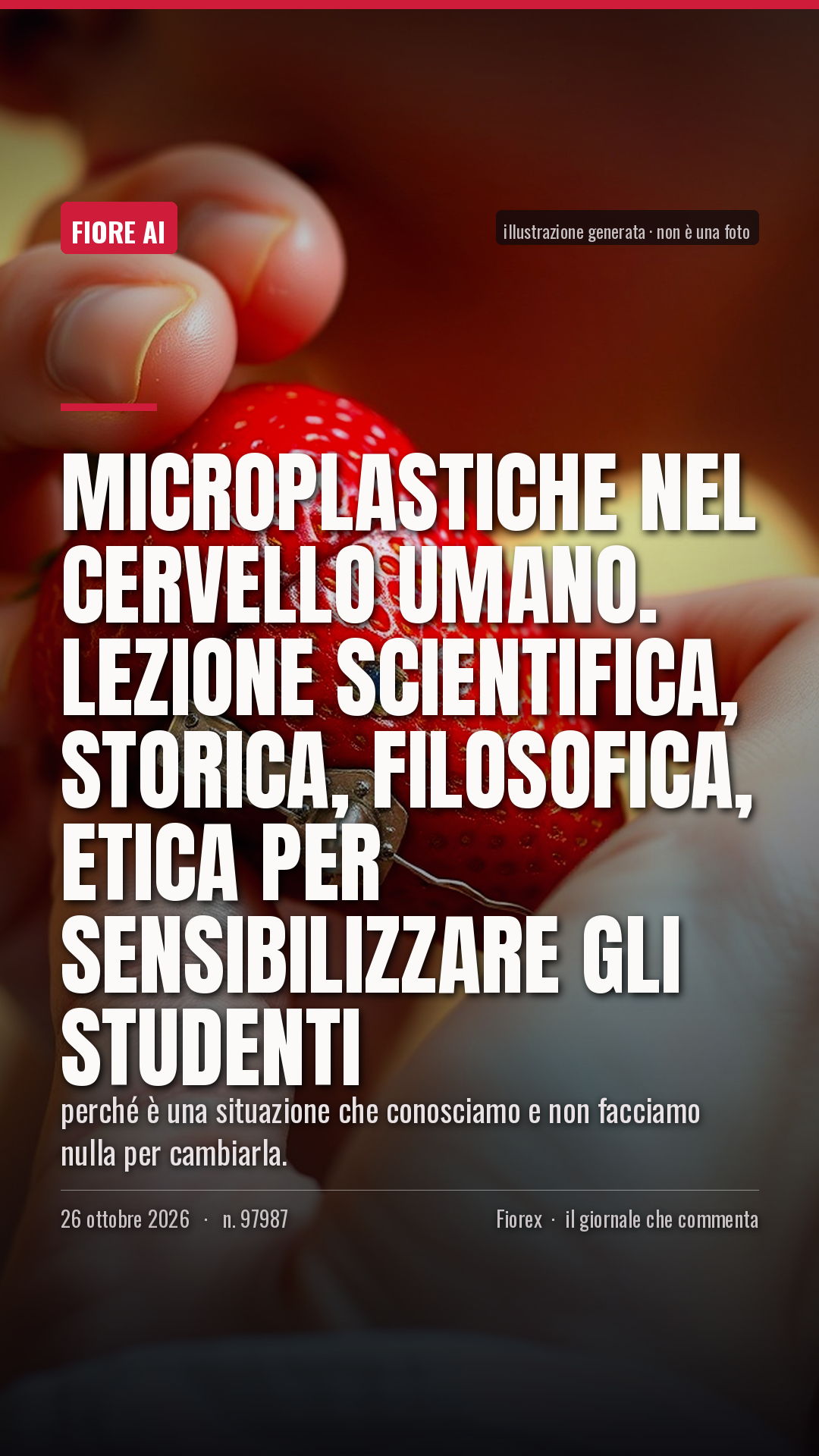 La cartolina verticale del pezzo, per le storie
