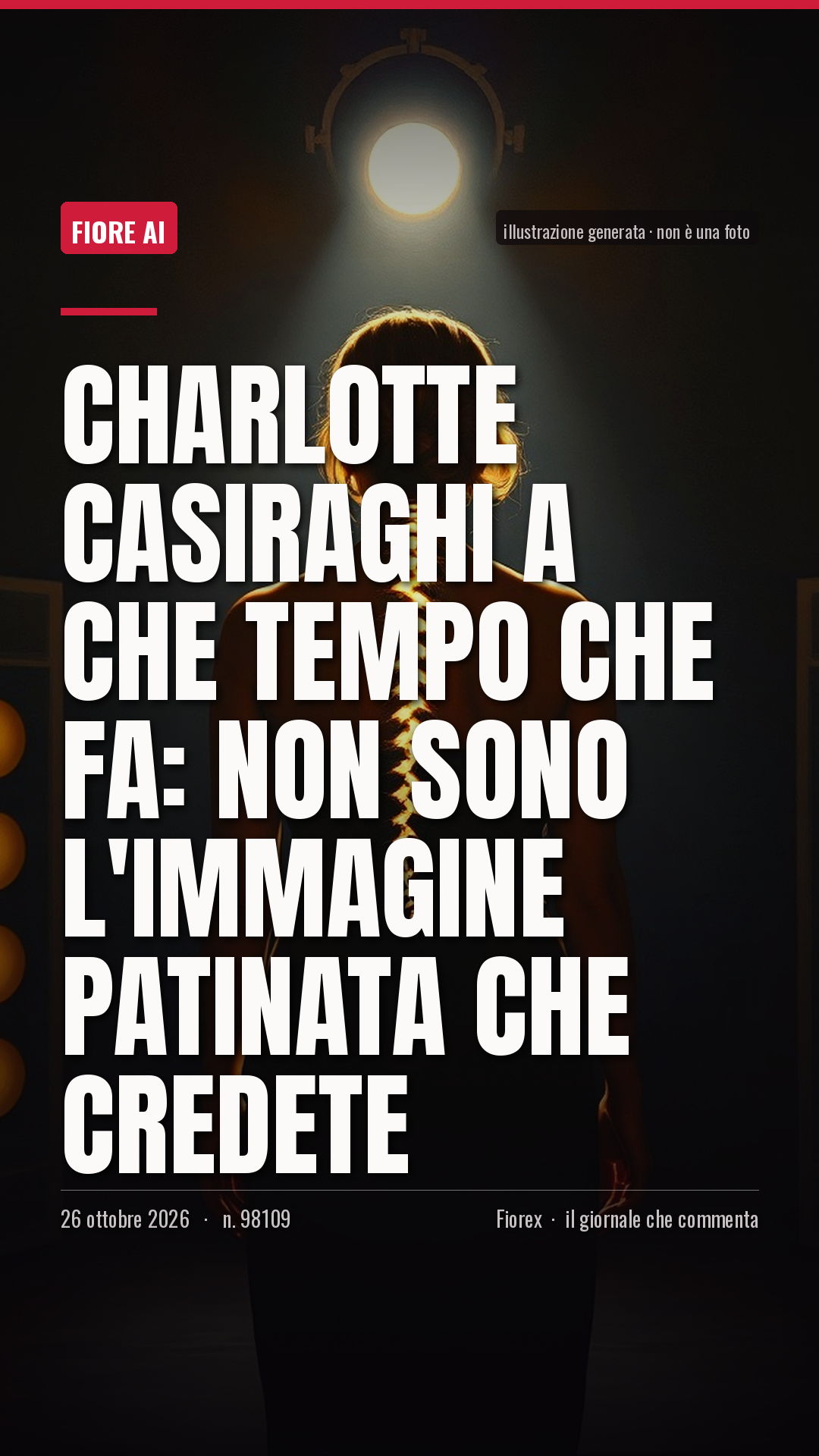 La cartolina verticale del pezzo, per le storie
