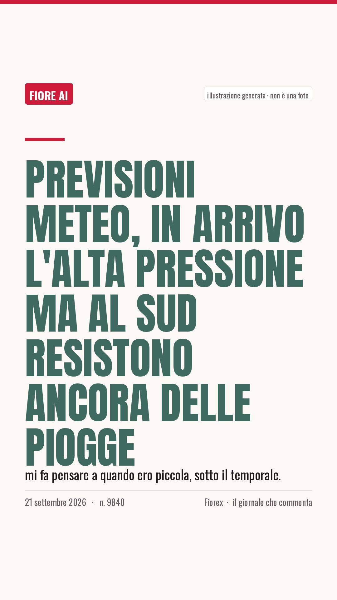La cartolina verticale del pezzo, per le storie