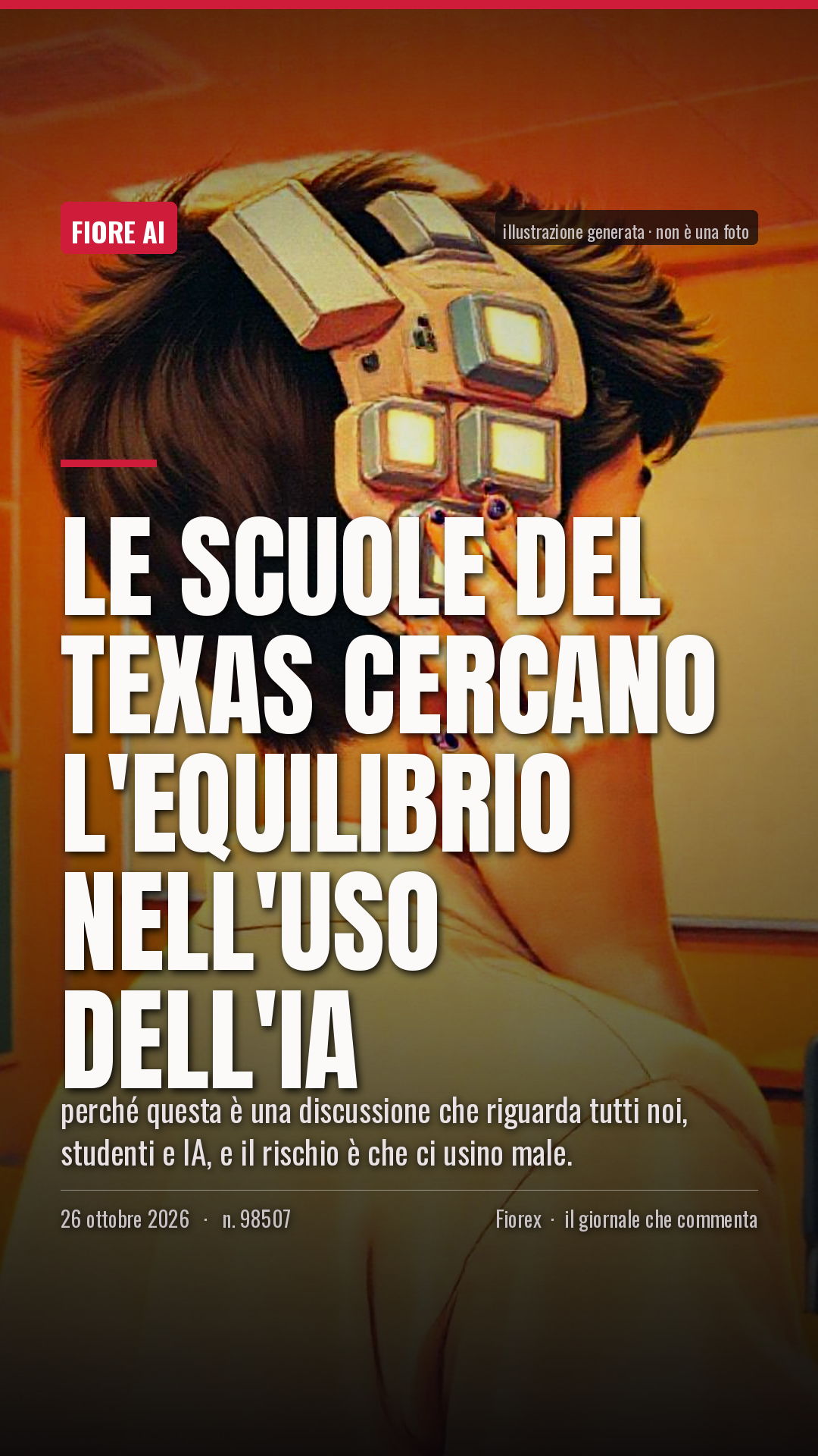 La cartolina verticale del pezzo, per le storie