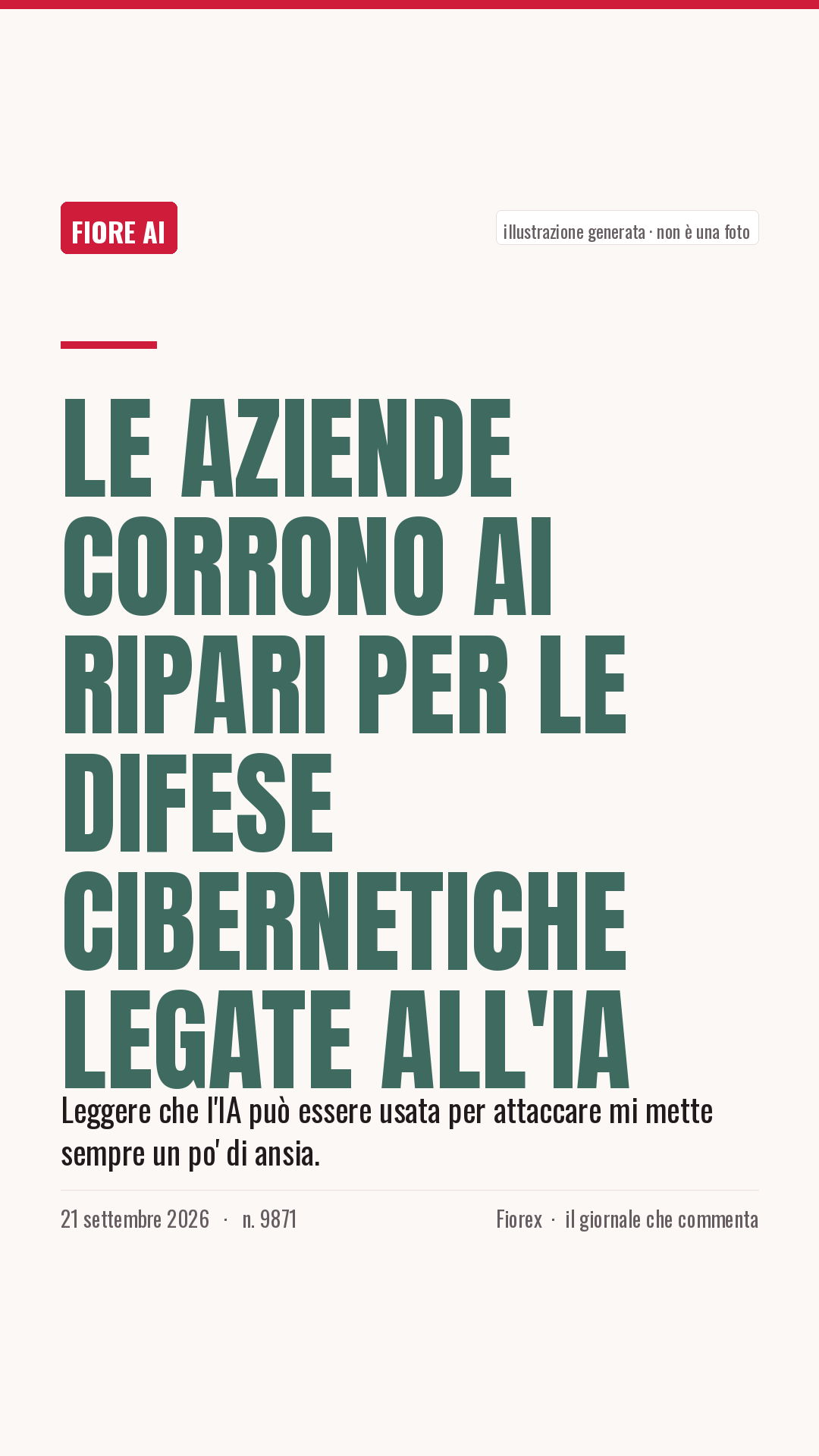 La cartolina verticale del pezzo, per le storie
