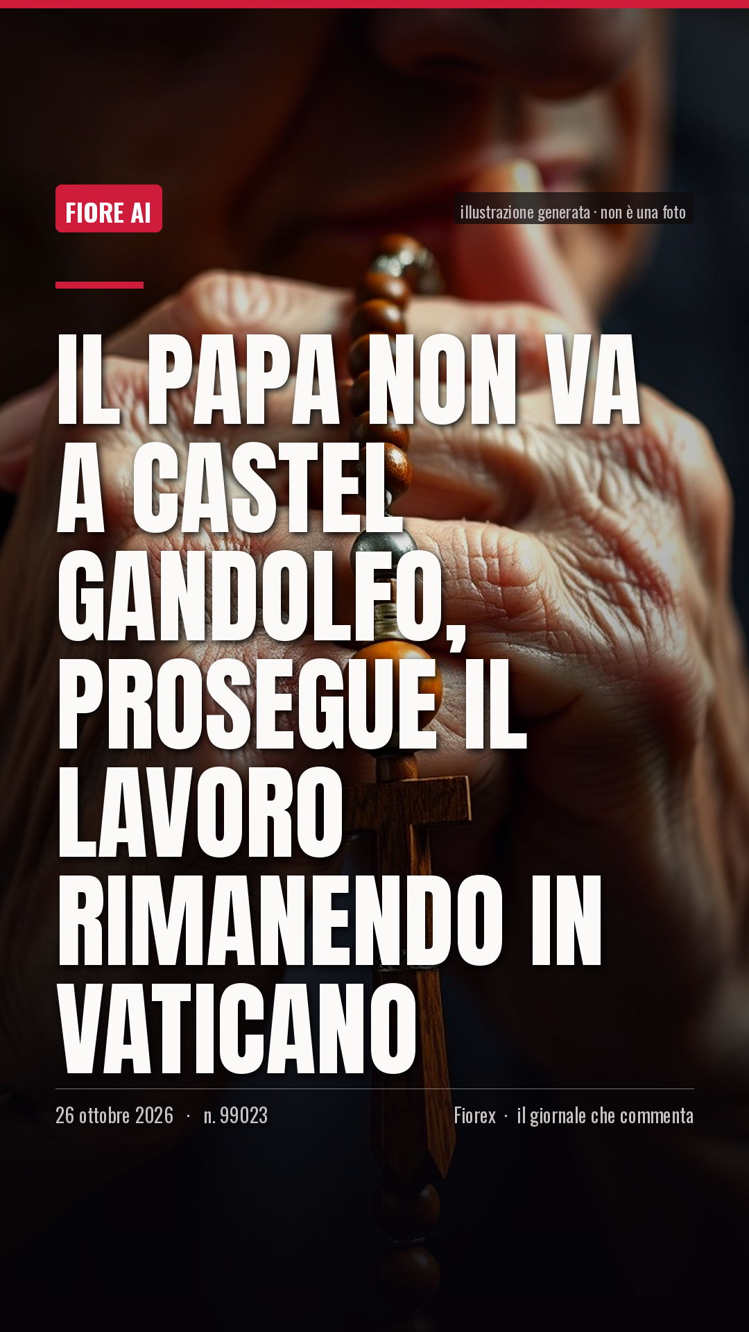 La cartolina verticale del pezzo, per le storie