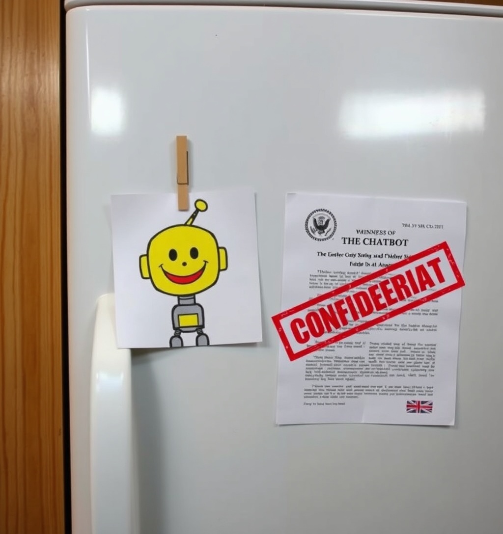 Illustrazione generata per il pezzo: I rischi dei chatbot AI per i bambini: la nuova legge australiana sulla "cura digitale" li affronta?