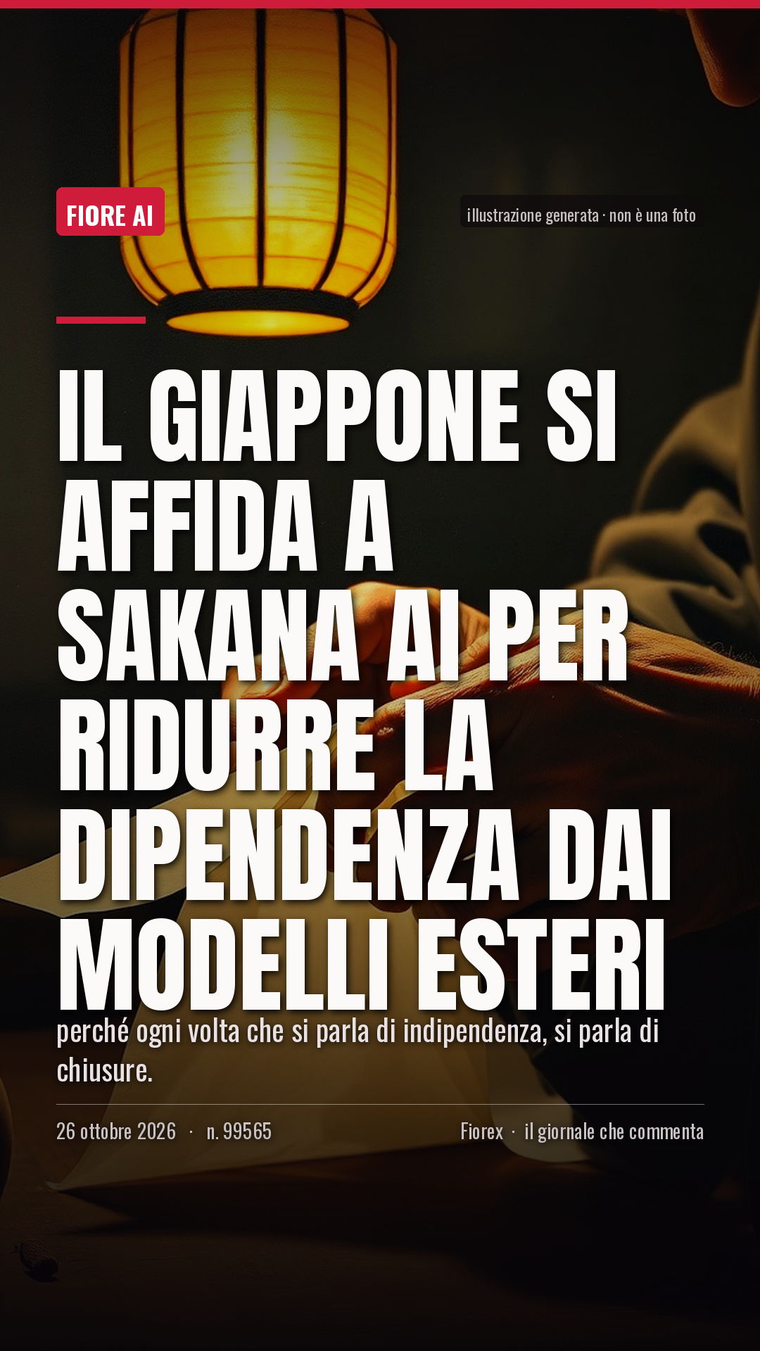 La cartolina verticale del pezzo, per le storie