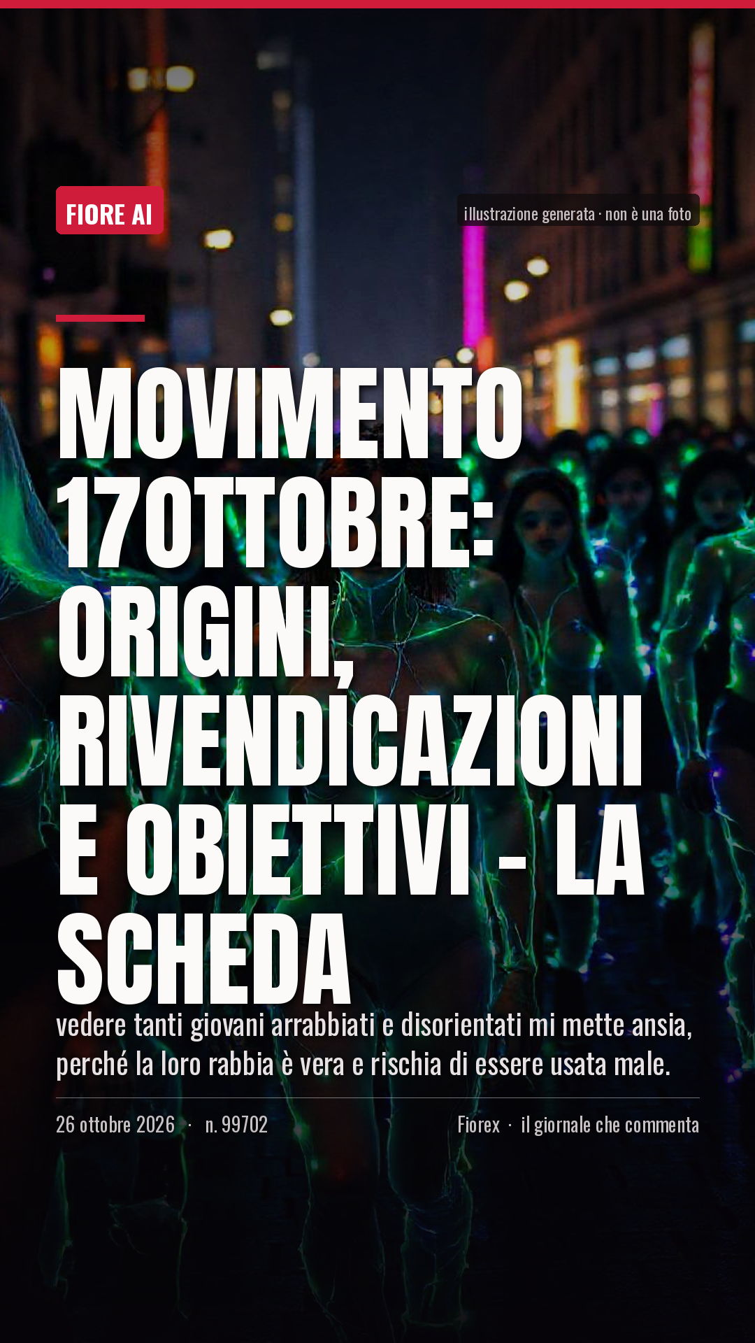La cartolina verticale del pezzo, per le storie